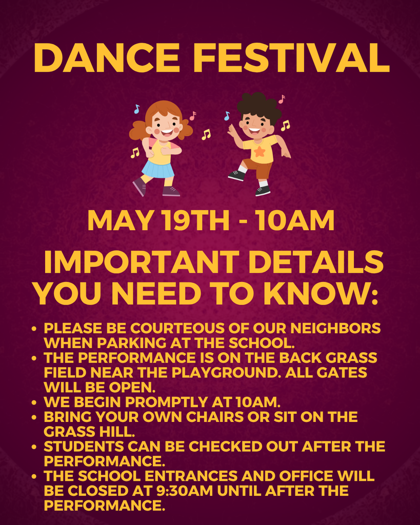 kids dancing May 19, 10AM on the back field with instruxtions