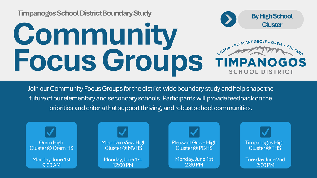 Timpanogos School District Community Focus Groups