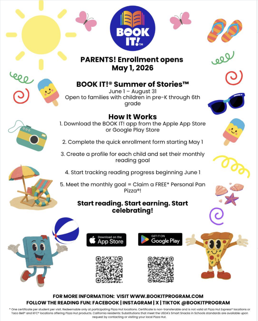 Book it Enrollment information.