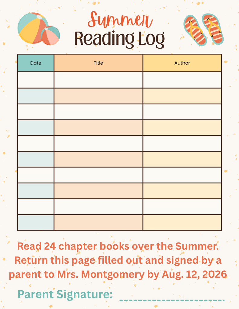 Reading Log 2