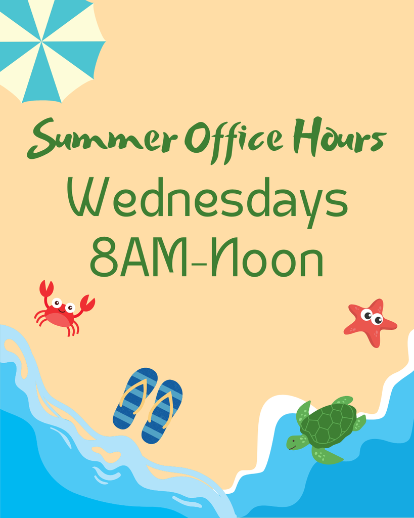 sandy background with wave water and summer images office hours Wednesdays 8am-noon