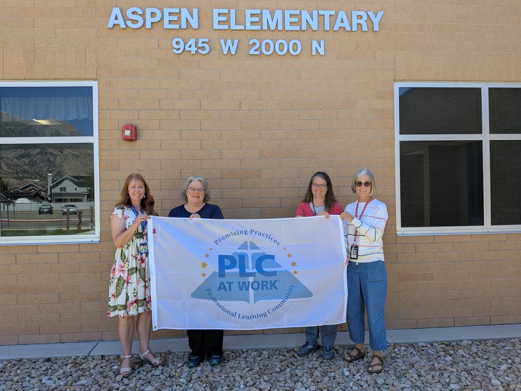 Aspen Faculty with our New PLC at Work Promising Practices Flag