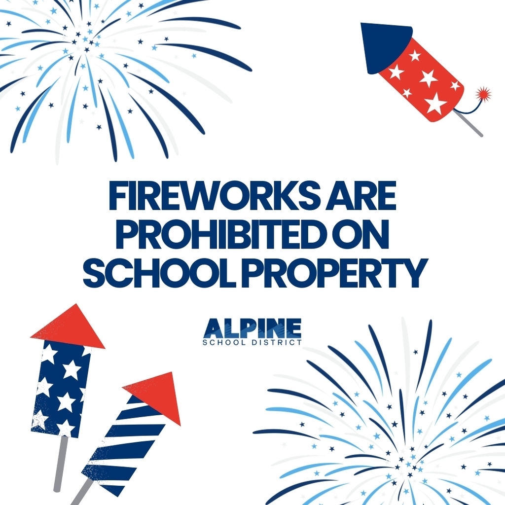 Fireworks are prohibited on school property. ASD Logo. 