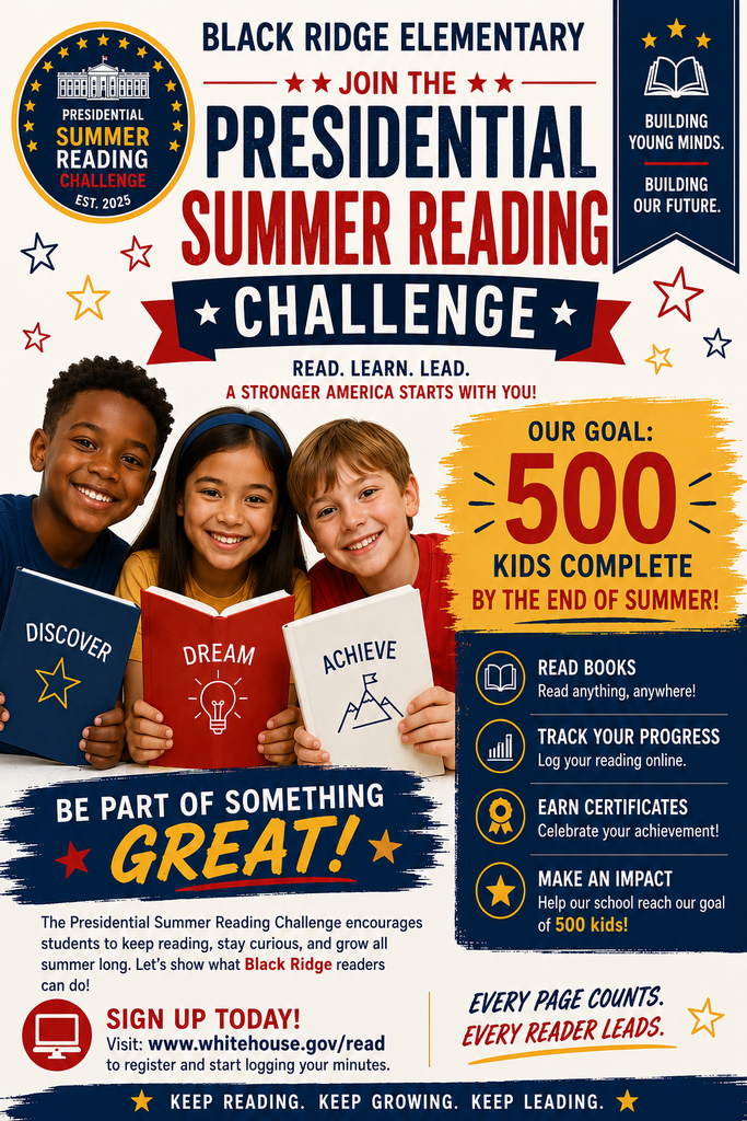 Presidential Summer Reading Challenge Sign up today. 