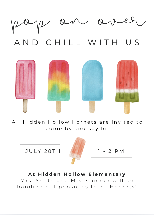 Popsicles with the Principals
