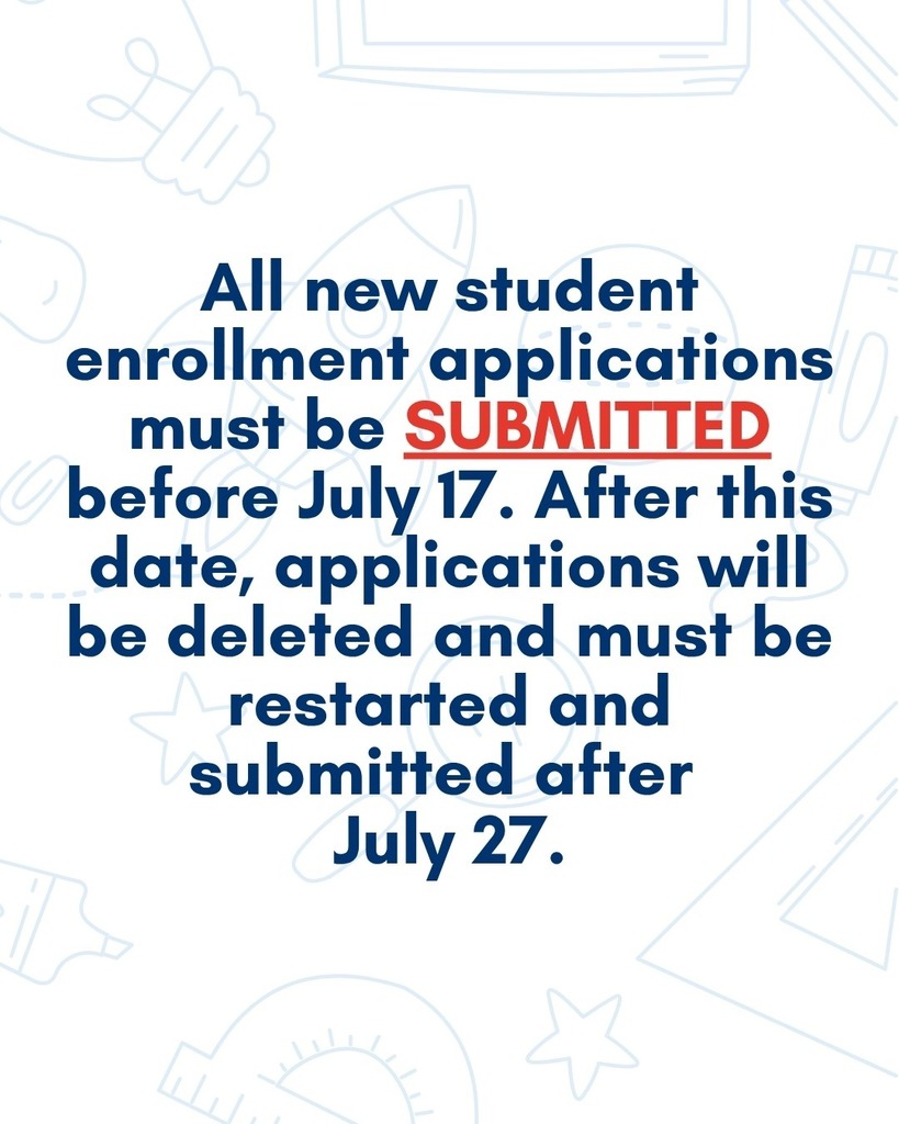 Registrations will be need to be restarted if entered after July 17th 