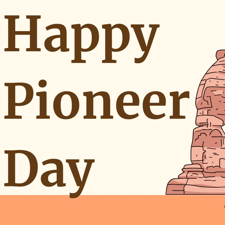 Utah background happy Pioneer Day