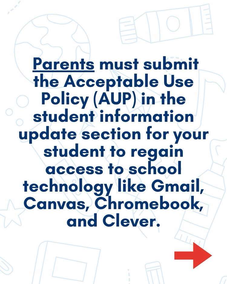 Update Student Info and AUP