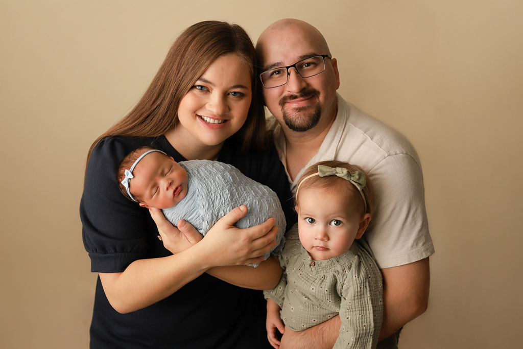 Mr. Ausban with his family