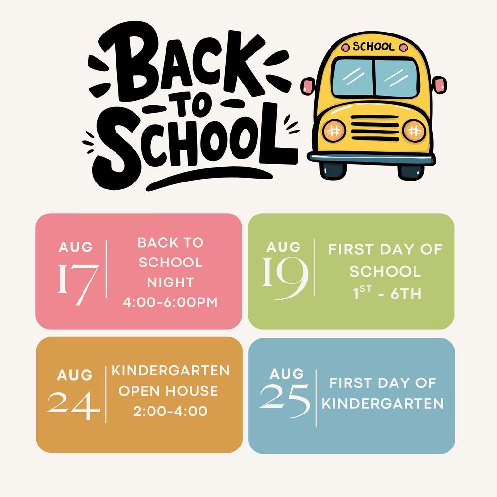 Back to school dates