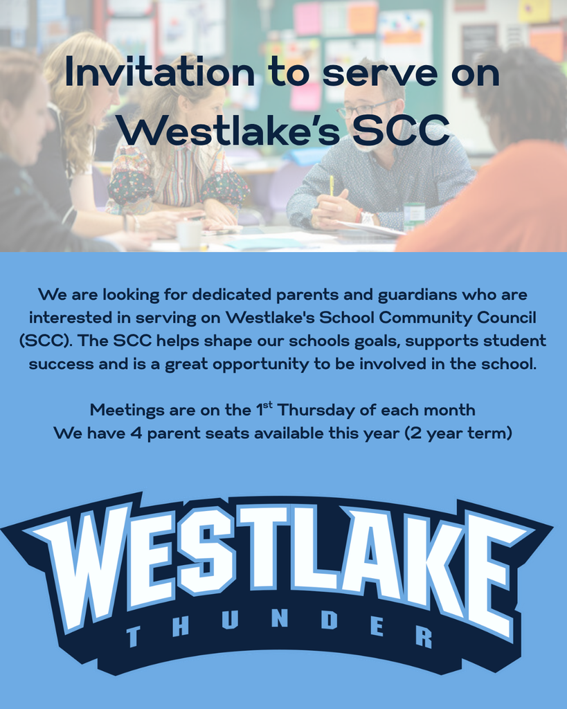 Invitation to serve on Westlakes SCC
