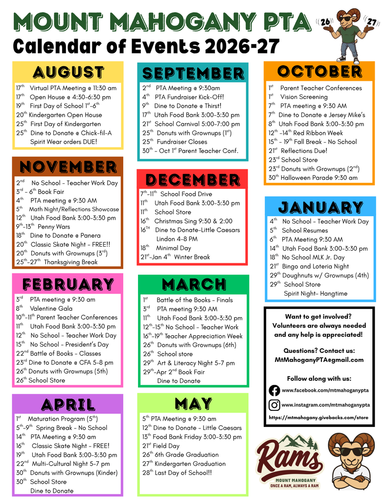 school calendar