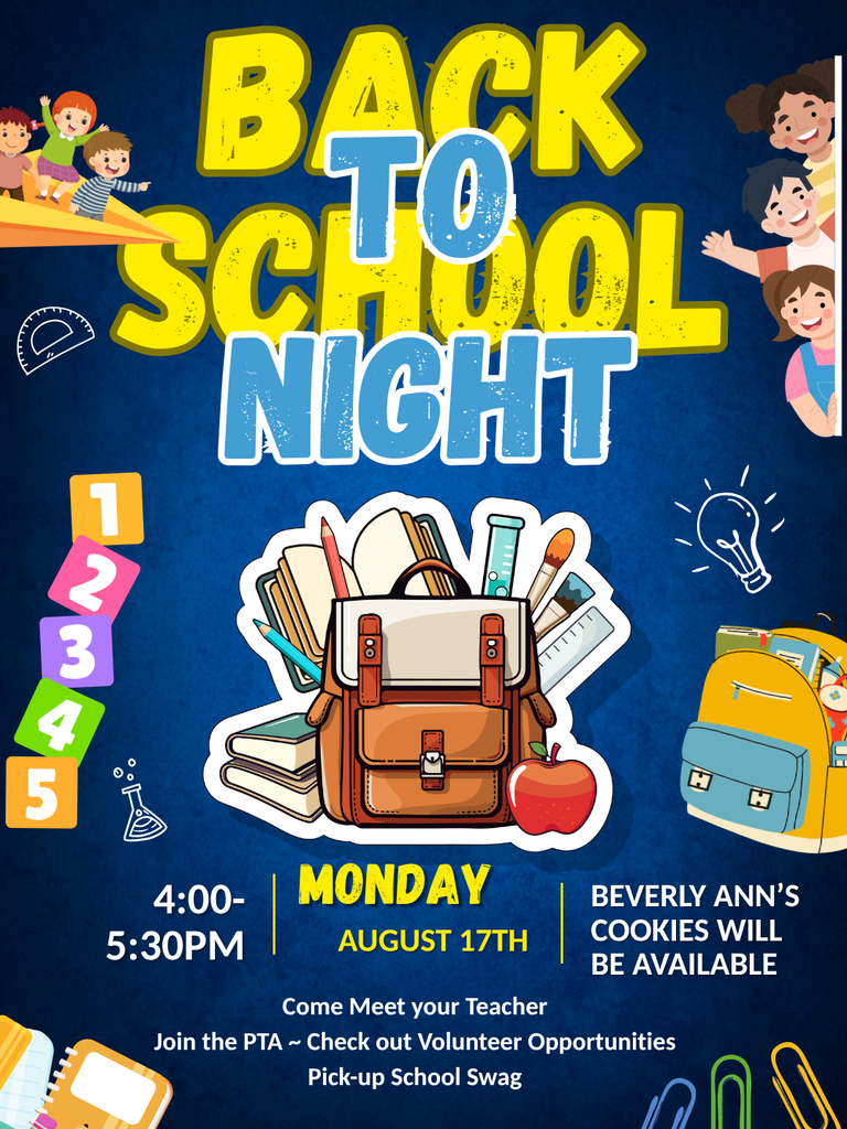 Back to School with school supplies and academic graphics