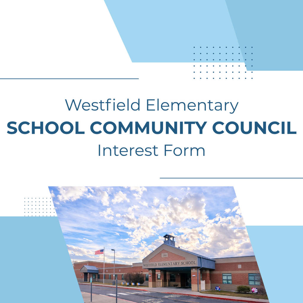 Westfield school image with sky background with School Community Council text