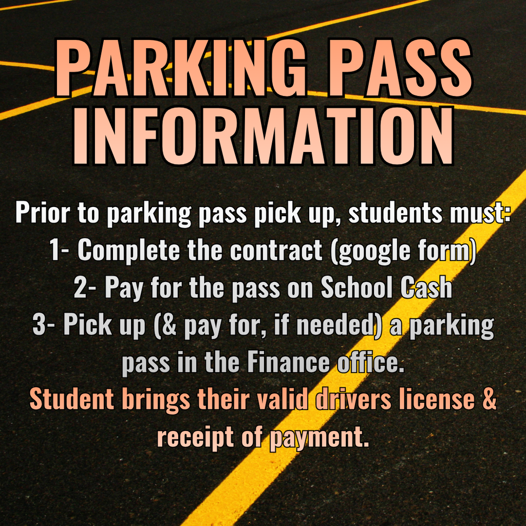 Parking pass information