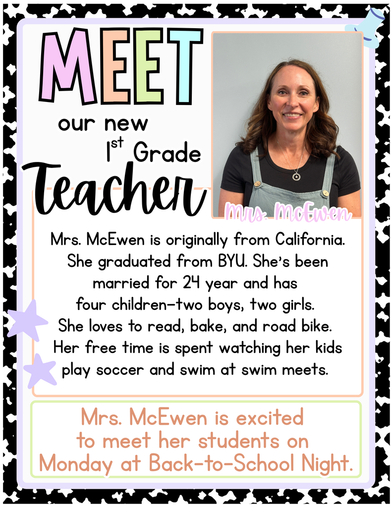 Mrs. McEwen's intro letter