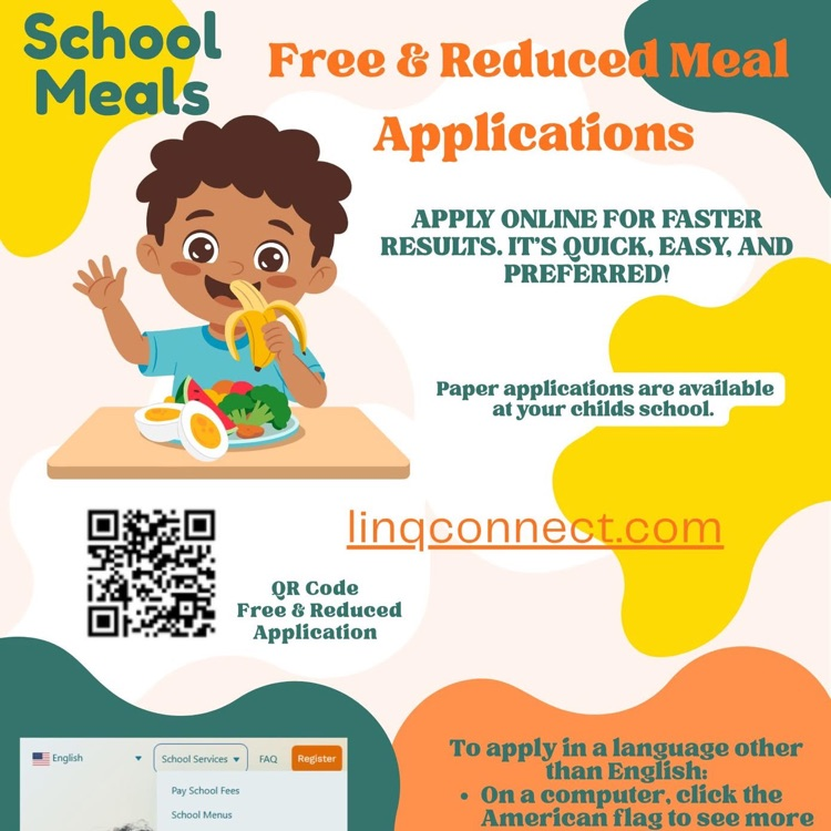 student eating lunch details for free lunch applications