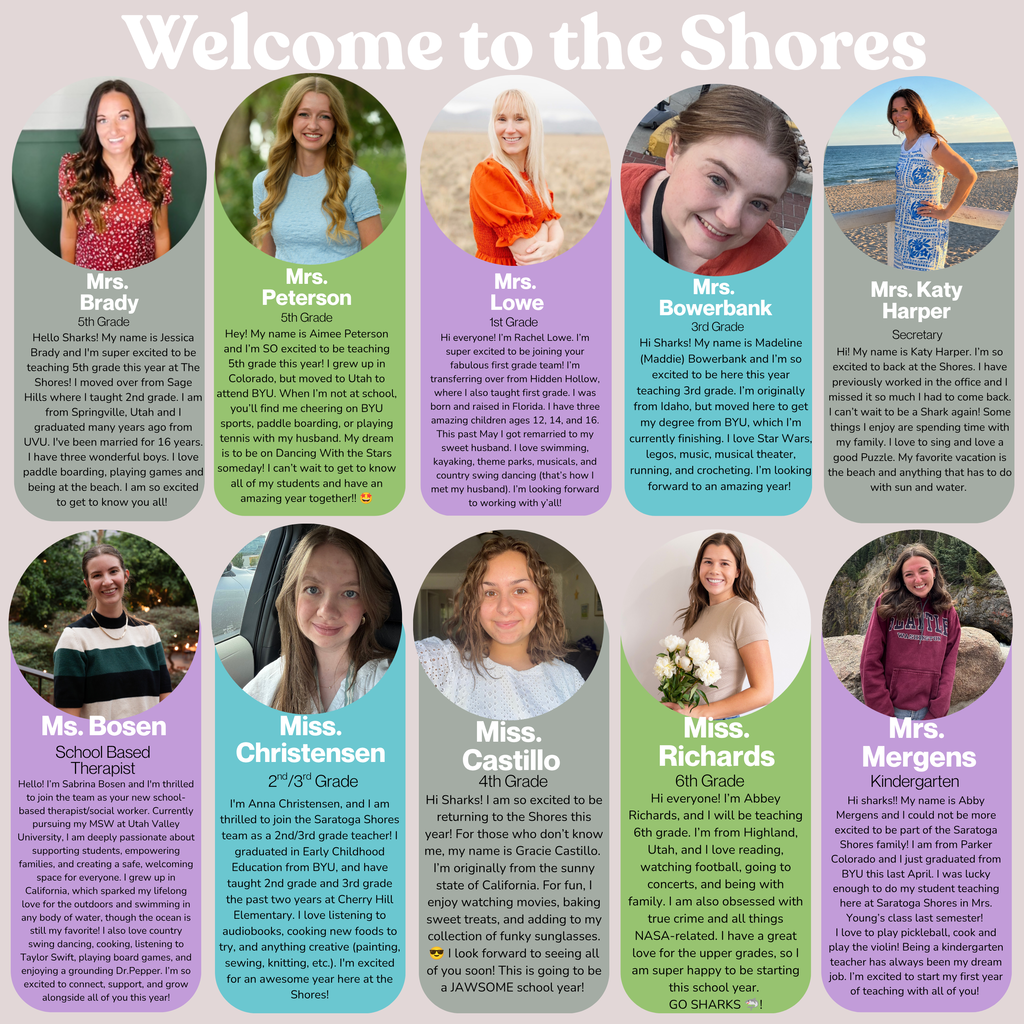 welcome to the shores new teachers