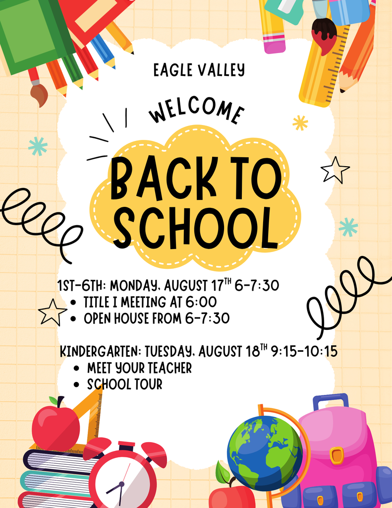 We can't wait to see you at Back to School Night!