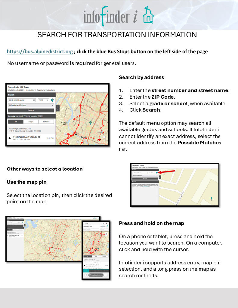 Springside Elem Bus Information