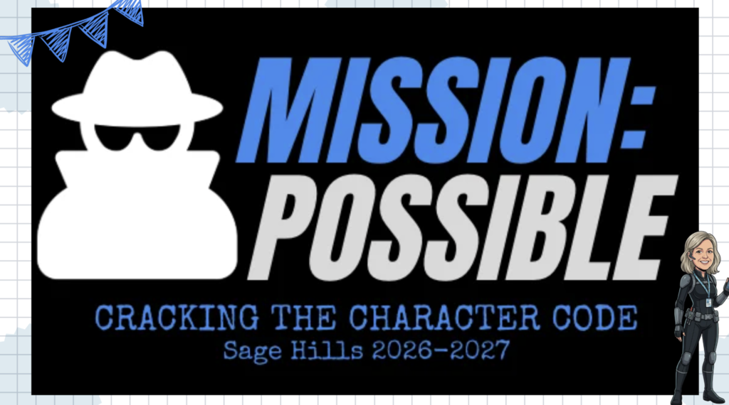 Image of a spy with the words Mission: Possible. Cracking the Character Code