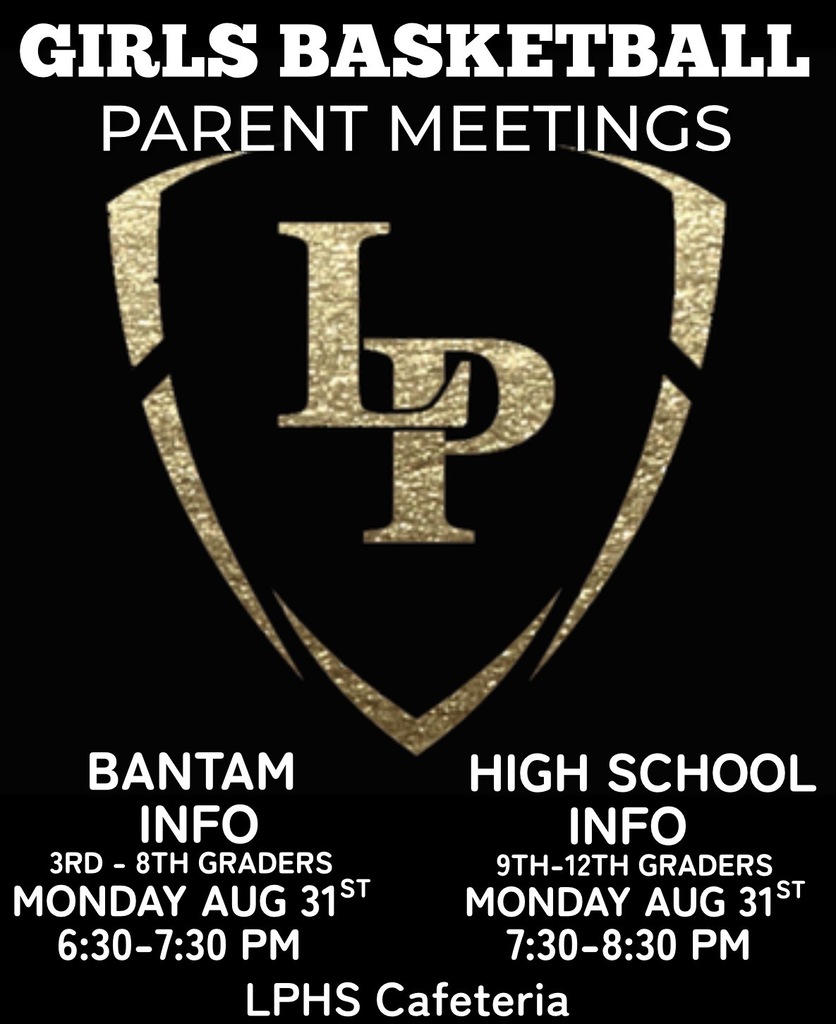 Flyer about Girls Basketball Parent Meetings