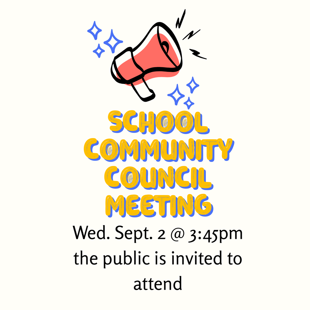 school community council meeting announcement