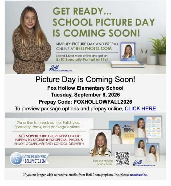 flyers with school pictures on it