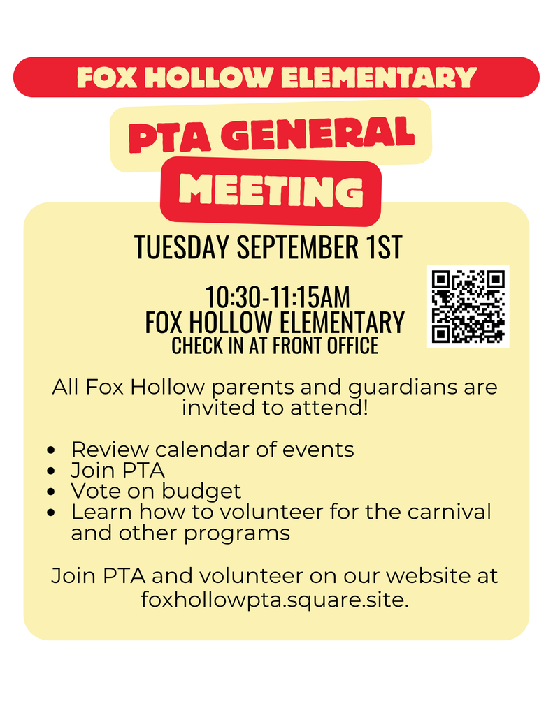 flyer with colored bubbles with information for meeting