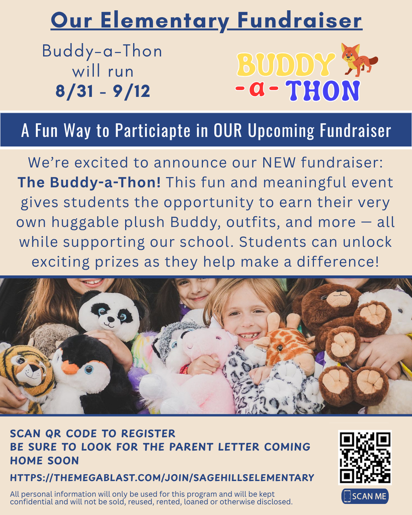 An image describing Sage Hills' new fundraiser: The Buddy-a-Thon.