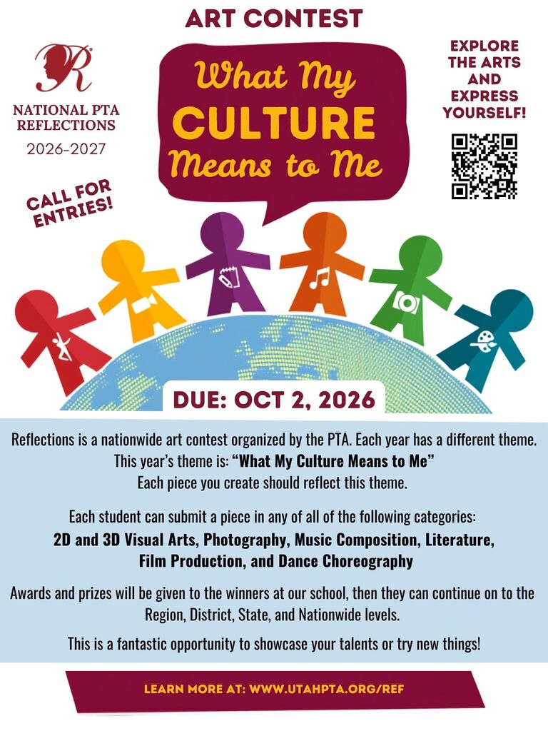 Image describing this year's PTA reflections contest