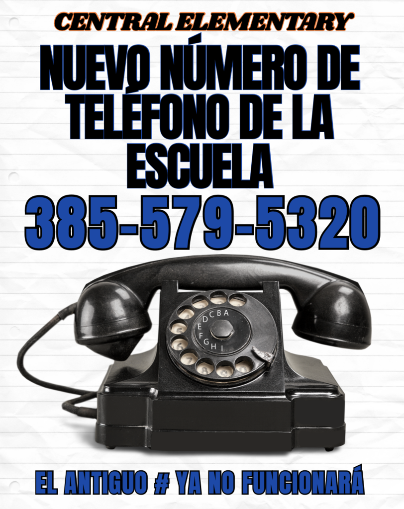 a phone with our new number