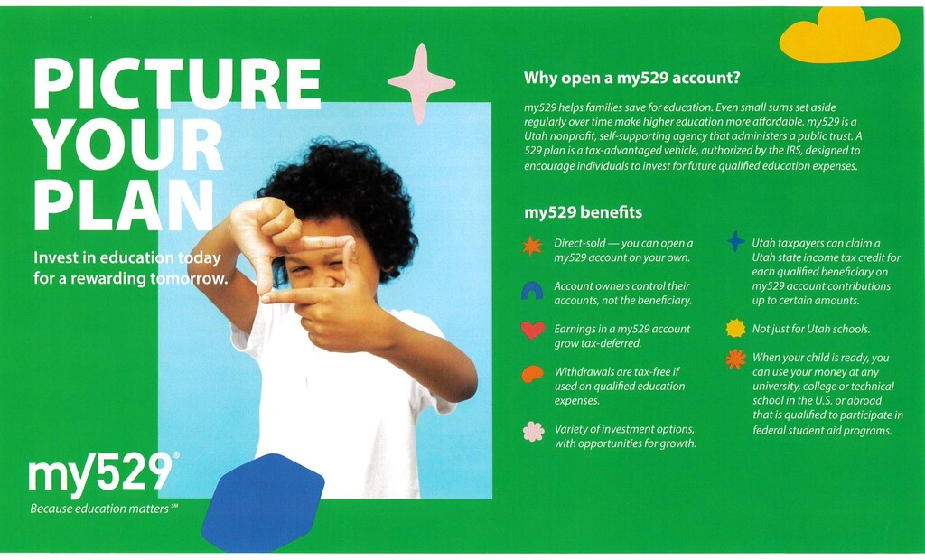 Student holding finger to picture a plan