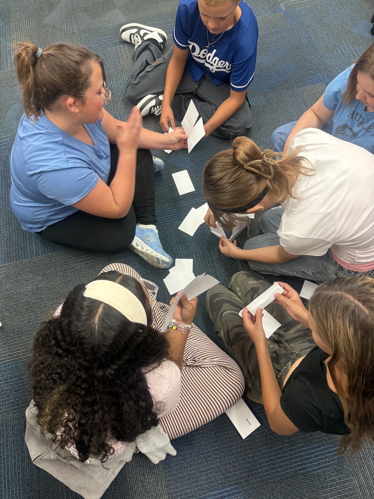Students participating in a STEM activity