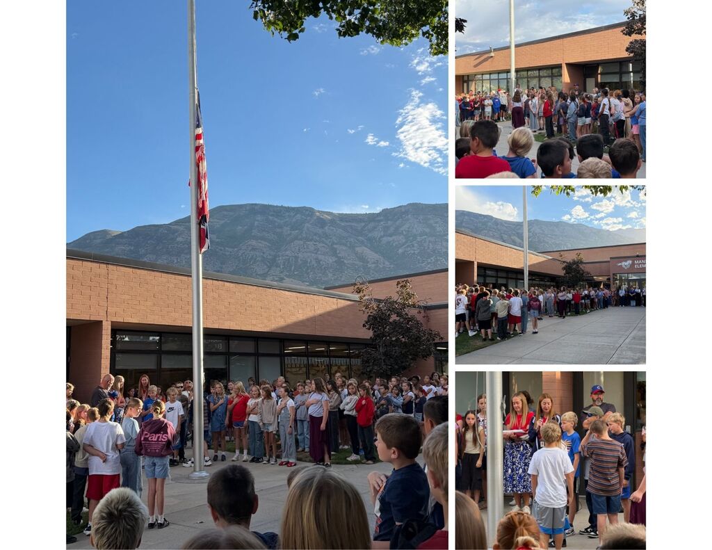 Students at Manila's 9/11 Flag Ceremony