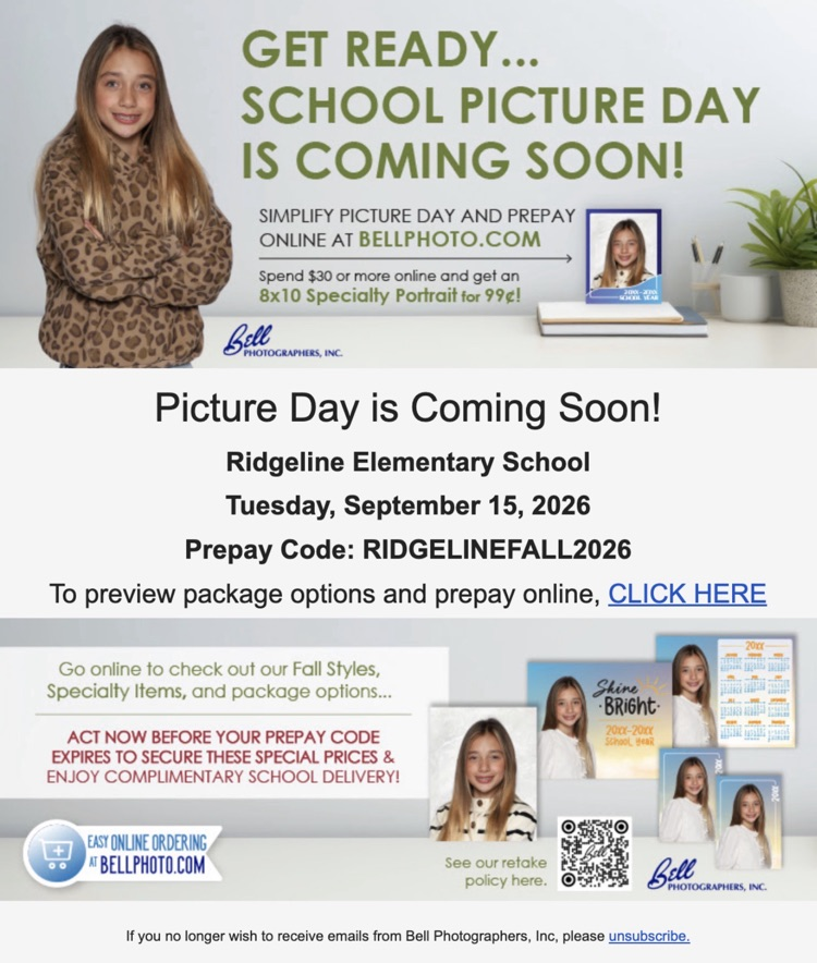 picture day poster with information