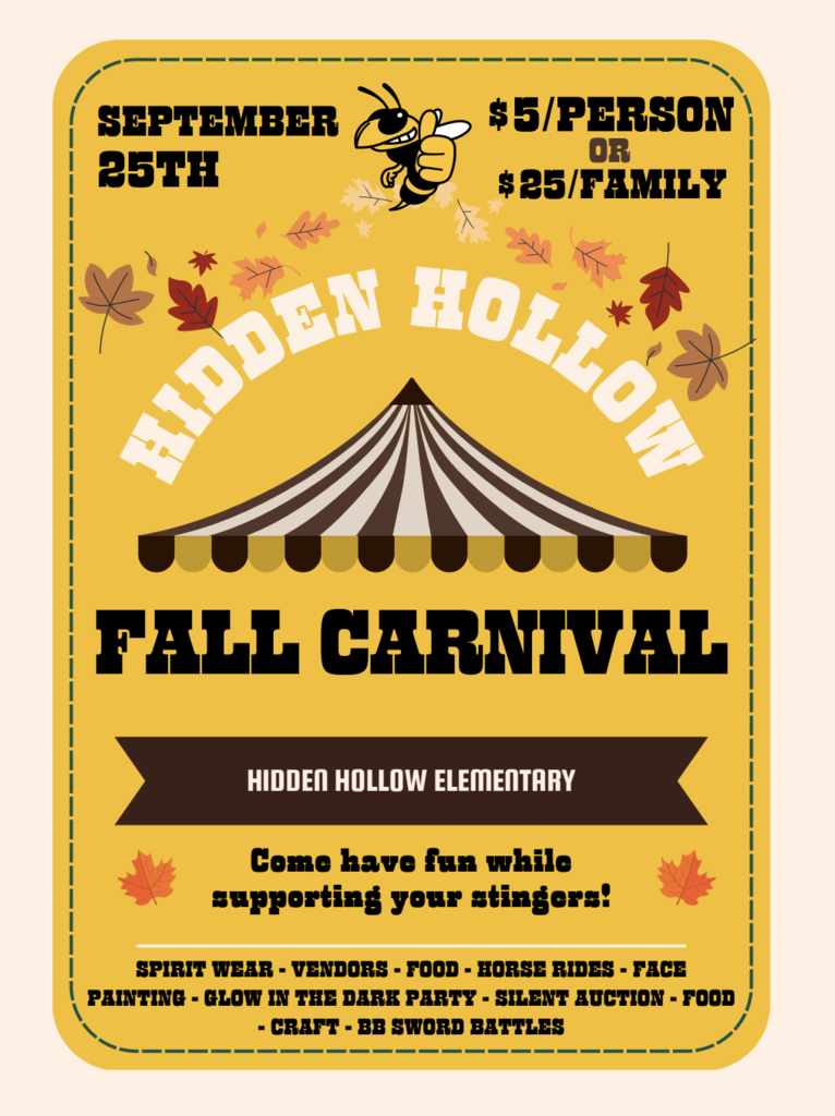 School Carnival Sept 25th