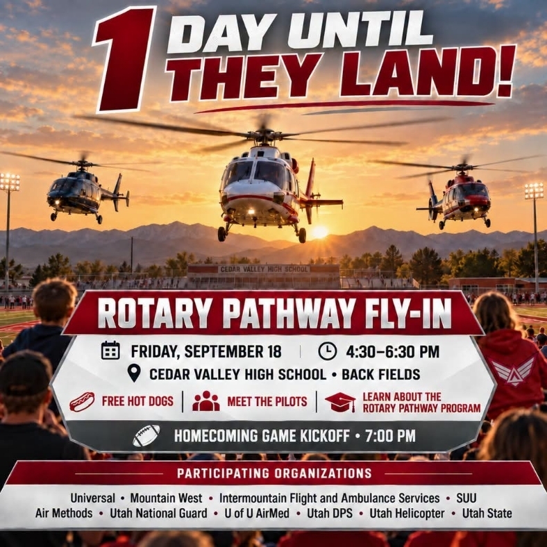rotary pathway fly in tomorrow