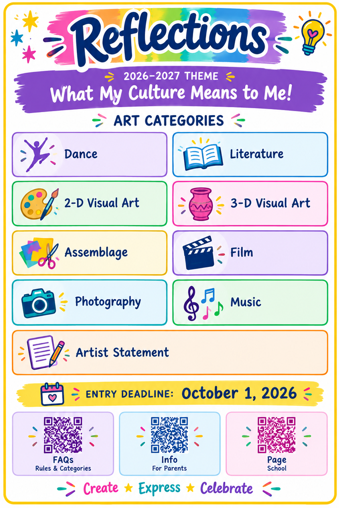 Reflections Entries are DUE!