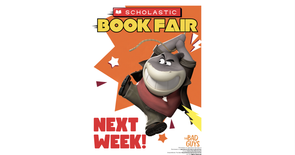 Image announcing the book fair next week