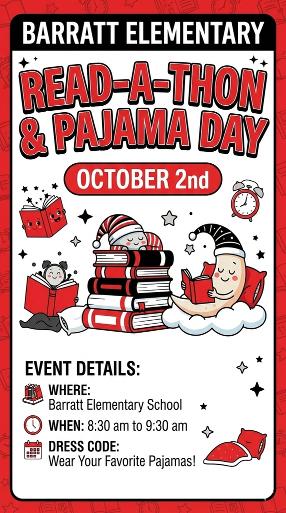 Pajama and read a thon on October 2