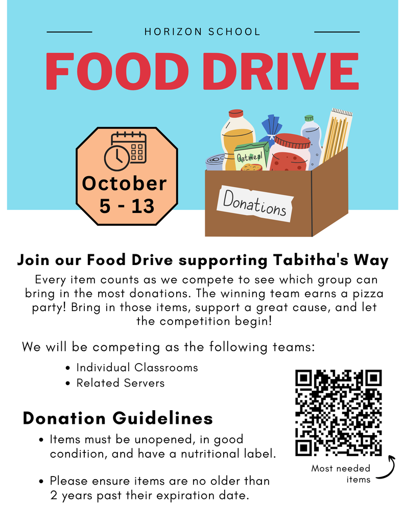 Food Drive flyer