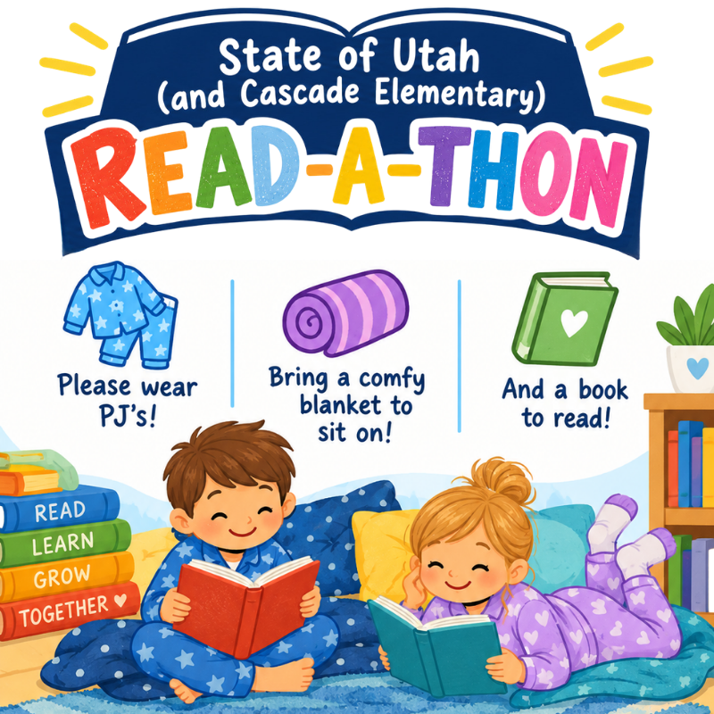 Cascade Elementary to host State of Utah read-a-thon Oct. 2