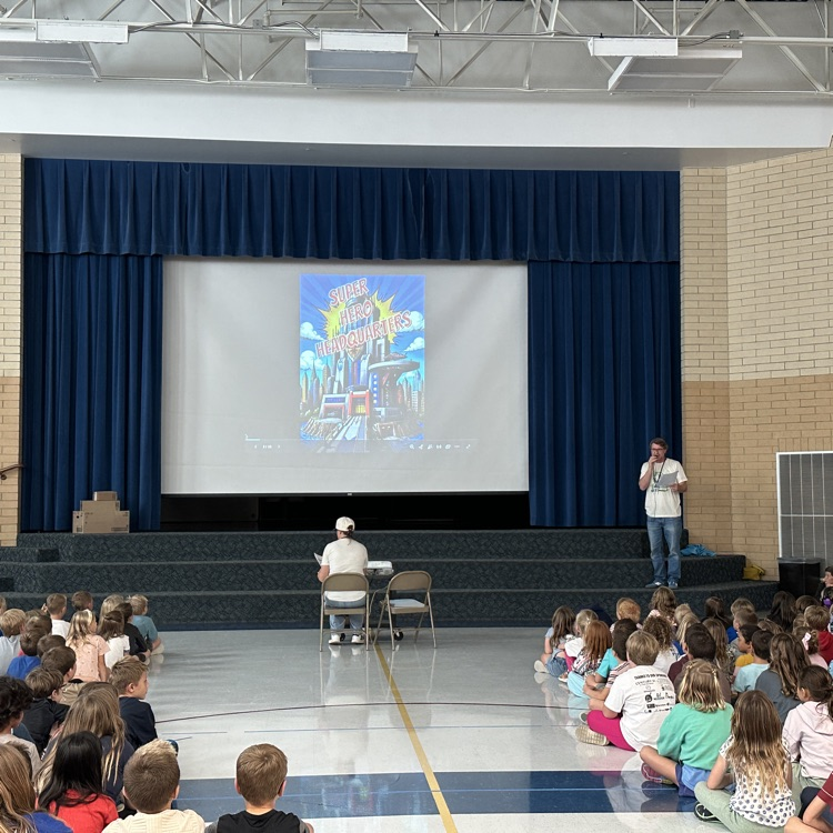 students at the Hawk walk assembly  