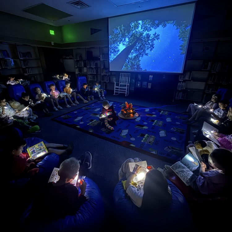 kids reading at the read-a-thon
