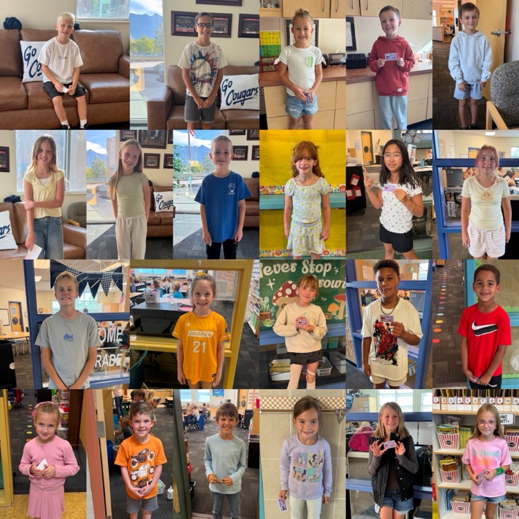 students showing off Rocky Rewards