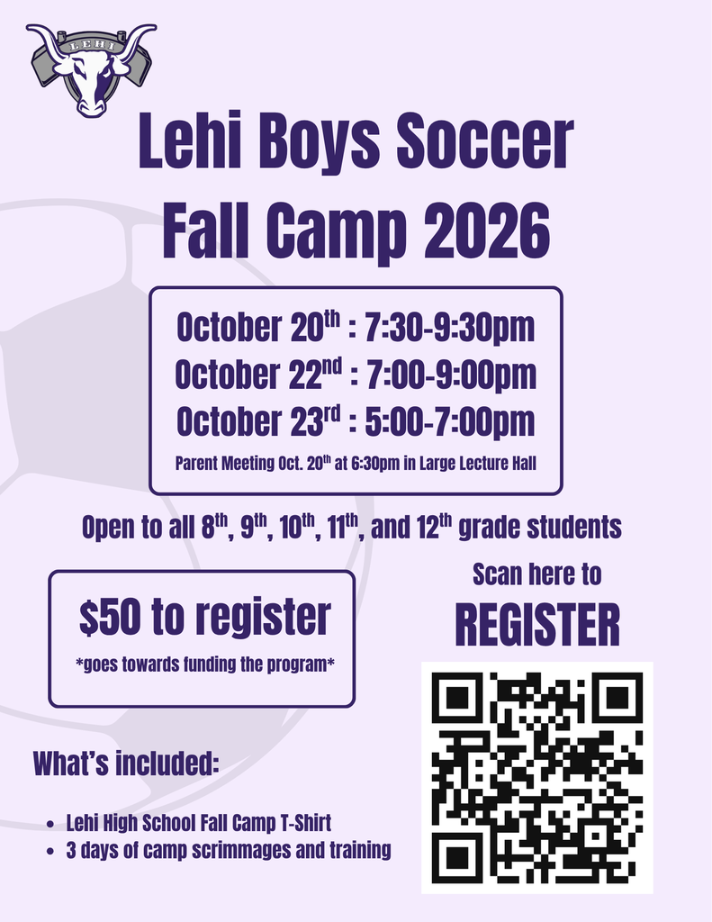 Lehi Boys Soccer Flyer