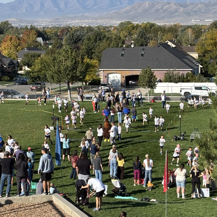 students participating in hawk walk 