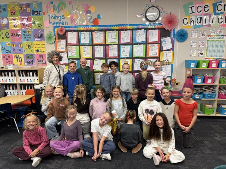 class with crazy hair