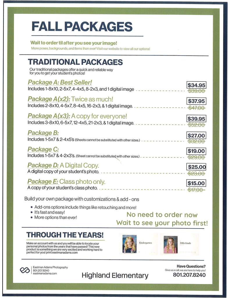 details of picture packets
